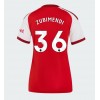 Arsenal Martin Zubimendi #36 Hjemmedrakt Kvinner 2026-27 Kortermet